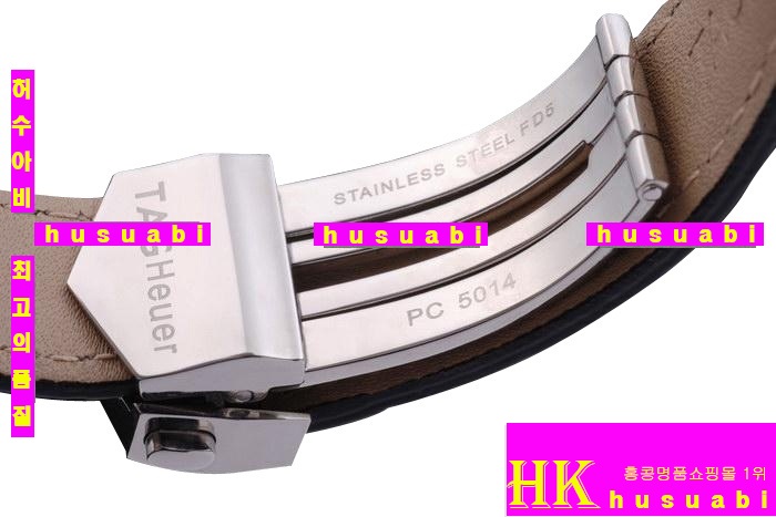 �±�ȣ�̾� ���ڽð� Tag Heuer Carrera Automatic MOVEMENT Black Leather Bracelet 48 x 42mm Men tag135