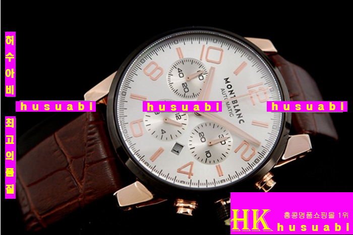 �������ð�- ������ Ÿ�ӿ�Ŀ �ð� TIMEWALKER CHRONOGRAPH   WHITE DIAL LEATHER STRAP 7564-75